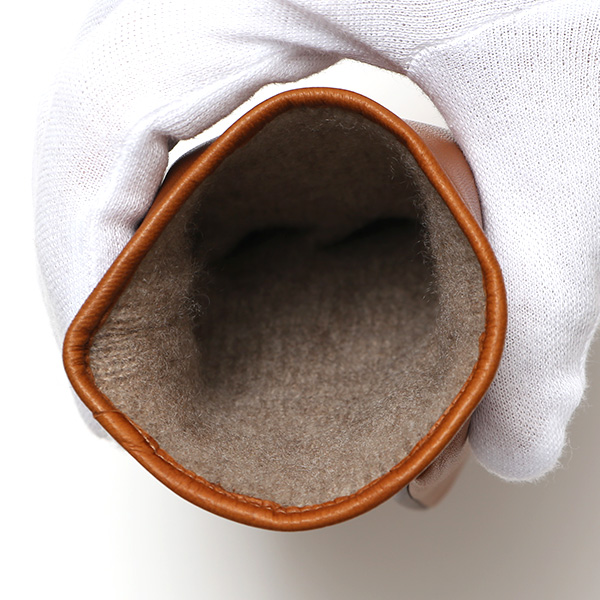  手袋 レディース 本革 カシミヤ裏地 スマホ対応 ショート丈 防寒 革手袋 日本製 ブランド キャメル ブラウン 茶 茶色 30代 40代 50代 女性 タッチパネル 操作可能 通勤 ビジネス プレゼント 化粧箱付き おしゃれ 高級 KURODA(クロダ)