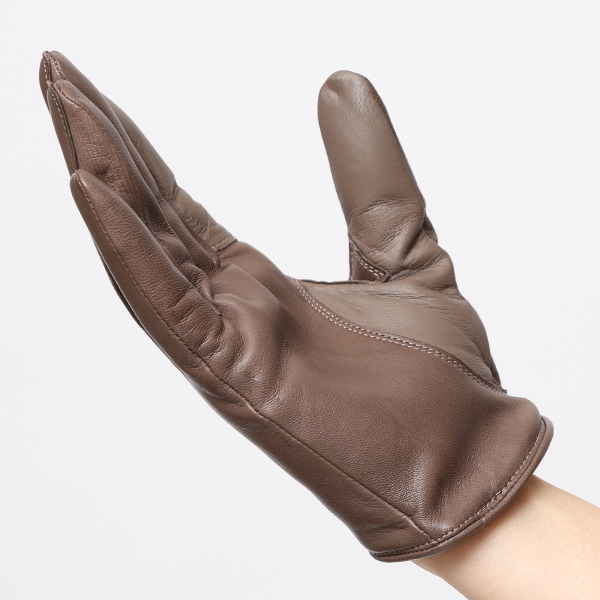 手袋 レディース 本革 カシミヤ裏地 スマホ対応 ショート丈 防寒 革手袋 日本製 ブランド グレー グレイ 灰色 30代 40代 50代 女性 タッチパネル 操作可能 通勤 ビジネス プレゼント 化粧箱付き おしゃれ 高級 KURODA(クロダ)