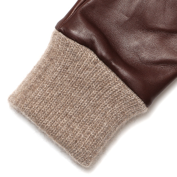  手袋 レディース 本革 カシミヤ裏地 フィンガーレス 防寒 革手袋 日本製 ブランド ブラウン 茶 茶色 スマホ タッチパネル 操作可能 女性 通勤 ビジネス プレゼント 化粧箱付き おしゃれ 高級 KURODA(クロダ)