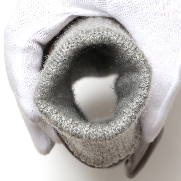  手袋 メンズ 本革 カシミヤ裏地 フィンガーレス 防寒 革手袋 日本製 ブランド グレー グレイ 灰色 スマホ タッチパネル 操作可能 男性 通勤 ビジネス プレゼント 化粧箱付き おしゃれ 高級 KURODA(クロダ)