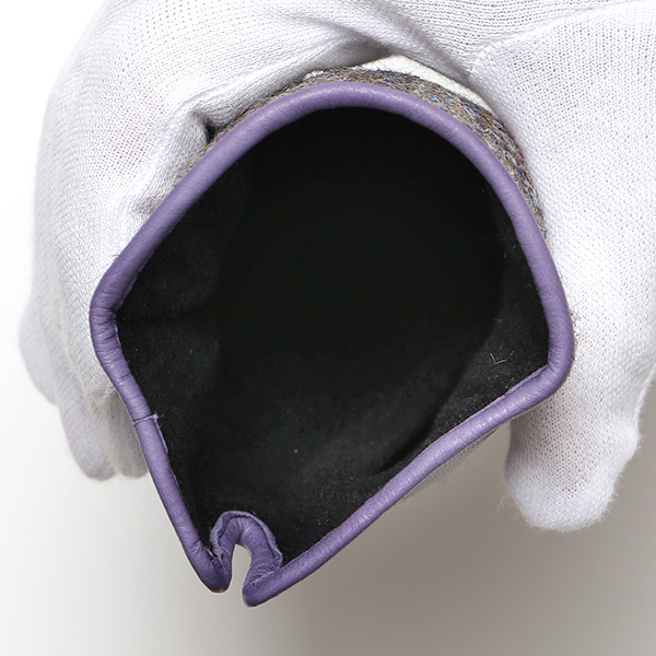  ハリスツイード 日本製 革手袋 レディース スマホ対応 化粧箱付き ブランド 防寒 本革 手袋 パープル 紫色 チクチクしない 暖かい タッチパネル 操作可能 プレゼント ギフト かわいい 女性 ビジネス 仕事 クリスマス KURODA(クロダ)