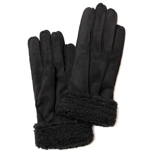 KURODA(クロダ) フェイクスエード マイクロボア裏地 レディース 手袋 ブラック