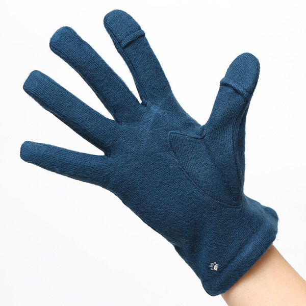  KURODA(クロダ) おさんぽねこ レディース 手袋 スマホ操作可能 グリーン 緑色 暖かい 裏起毛 防寒 猫 動物 アニマル キャラクター 刺繍 かわいい 暖かい 裏起毛 日本企画 ブランド タッチパネル スマートフォン