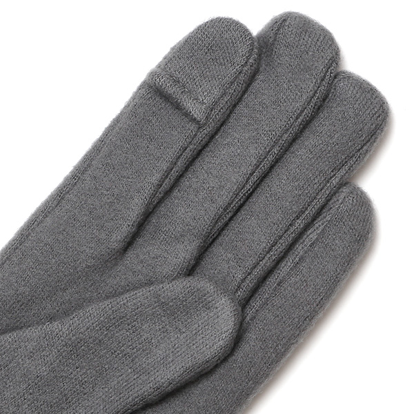 KURODA(クロダ) パンダ刺繍 レディース 手袋 スマホ操作可能 グレー グレイ 灰色 暖かい 裏起毛 防寒 動物 アニマル キャラクター かわいい 暖かい 裏起毛 日本企画 ブランド タッチパネル スマートフォン