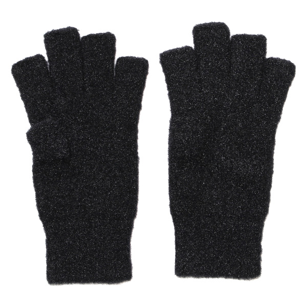 KURODA(クロダ) ナイロンソフトヤーン フィンガーレス レディース 手袋 ブラック