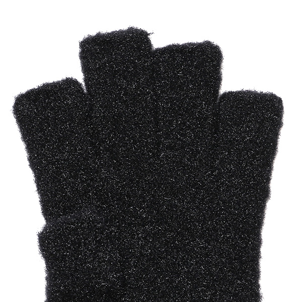  手袋 レディース ナイロンソフトヤーン素材 防寒 暖かい 柔らかい 肌触り ブラック 黒 黒色 タッチパネル スマホ操作可能 日本企画 ブランド 付け心地 良い 滑らか 履き心地 女性 KURODA(クロダ)