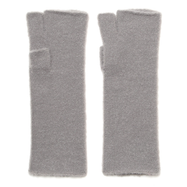 KURODA(クロダ) ナイロンソフトヤーン フィンガーレス ミドル丈 レディース 手袋 グレー