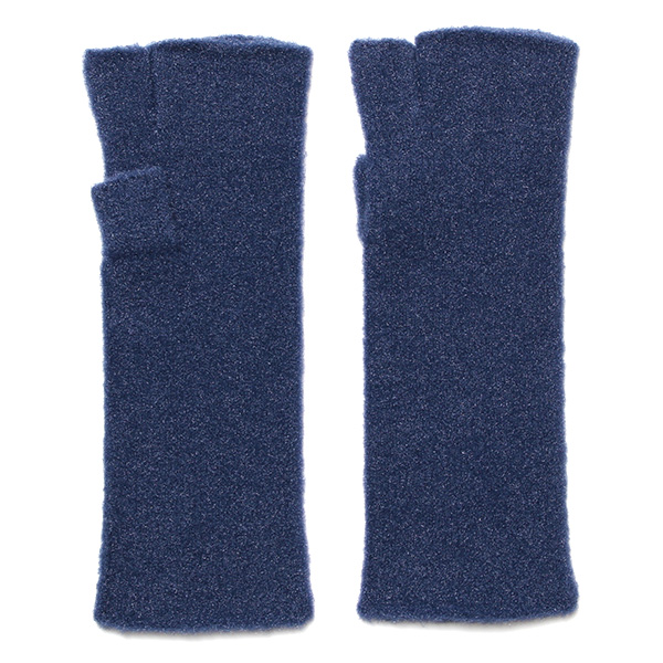 KURODA(クロダ) ナイロンソフトヤーン フィンガーレス ミドル丈 レディース 手袋 ネイビー