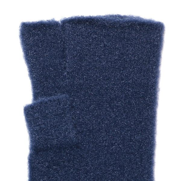 手袋 レディース ナイロンソフトヤーン素材 防寒 暖かい 柔らかい 肌触り ミドル丈 ブルー ネイビー 青色 タッチパネル スマホ操作可能 ロング丈 日本企画 ブランド 付け心地 良い 滑らか 履き心地 KURODA(クロダ)