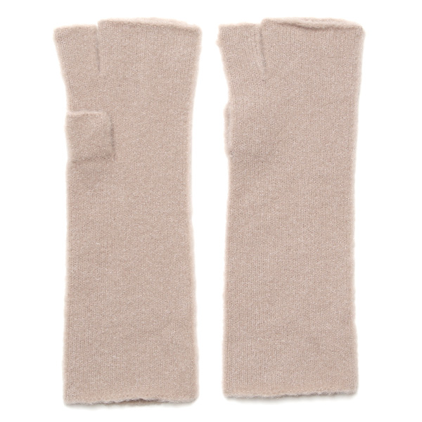 KURODA(クロダ) ナイロンソフトヤーン フィンガーレス ミドル丈 レディース 手袋 ベージュ