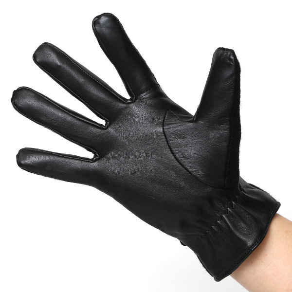  ハリスツイード 手袋 メンズ 防寒 暖かい 裏起毛 レザー 本革手袋 ブラック 黒 黒色 日本製 ブランド 通勤 ビジネス クリスマス プレゼント ギフト 化粧箱付き おしゃれ 高級 KURODA(クロダ)