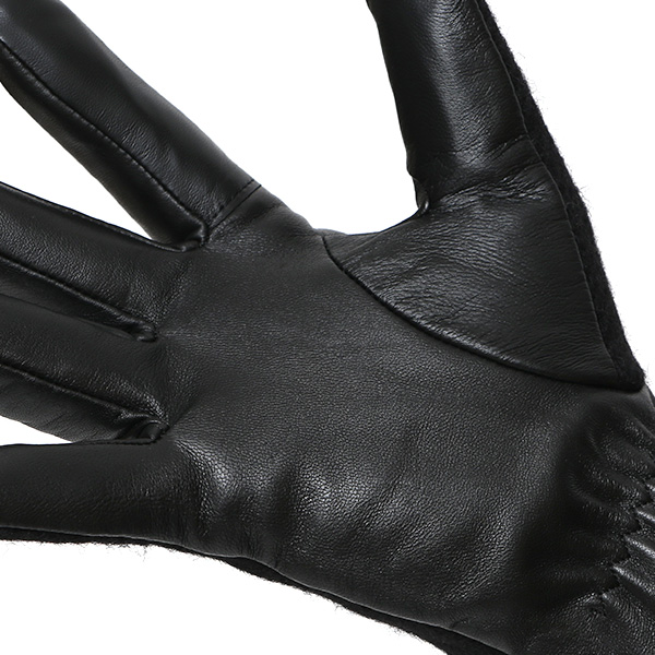  ハリスツイード 手袋 メンズ 防寒 暖かい 裏起毛 レザー 本革手袋 ブラック 黒 黒色 日本製 ブランド 通勤 ビジネス クリスマス プレゼント ギフト 化粧箱付き おしゃれ 高級 KURODA(クロダ)