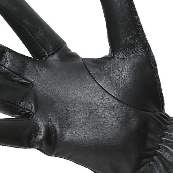 ハリスツイード 手袋 メンズ 防寒 暖かい 裏起毛 レザー 本革手袋 グレー グレイ 灰色 日本製 ブランド 通勤 ビジネス クリスマス プレゼント ギフト 化粧箱付き おしゃれ 高級 KURODA(クロダ)