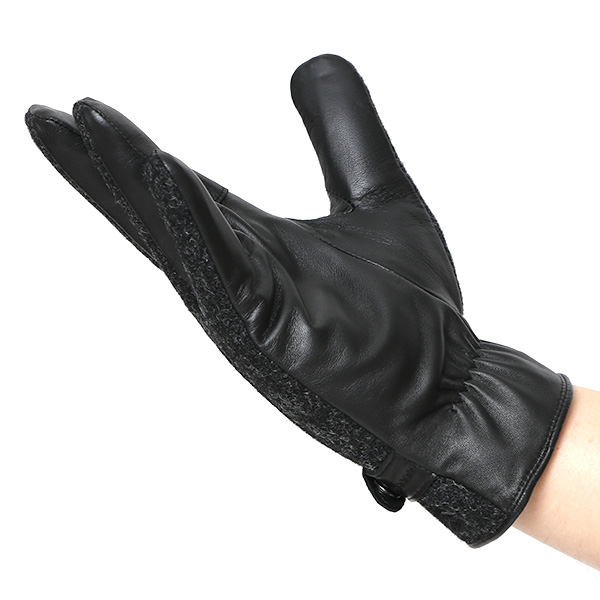  ハリスツイード 手袋 メンズ 防寒 暖かい 裏起毛 レザー 本革手袋 グレー グレイ 灰色 日本製 ブランド 通勤 ビジネス クリスマス プレゼント ギフト 化粧箱付き おしゃれ 高級 KURODA(クロダ)