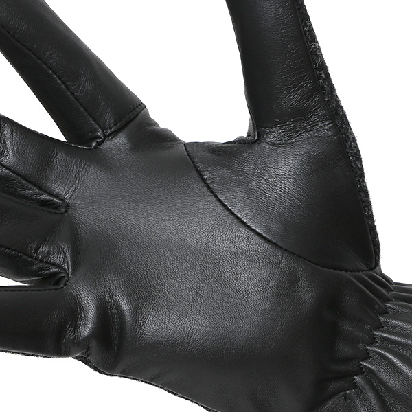  ハリスツイード 手袋 メンズ 防寒 暖かい 裏起毛 レザー 本革手袋 グレー グレイ 灰色 日本製 ブランド 通勤 ビジネス クリスマス プレゼント ギフト 化粧箱付き おしゃれ 高級 KURODA(クロダ)