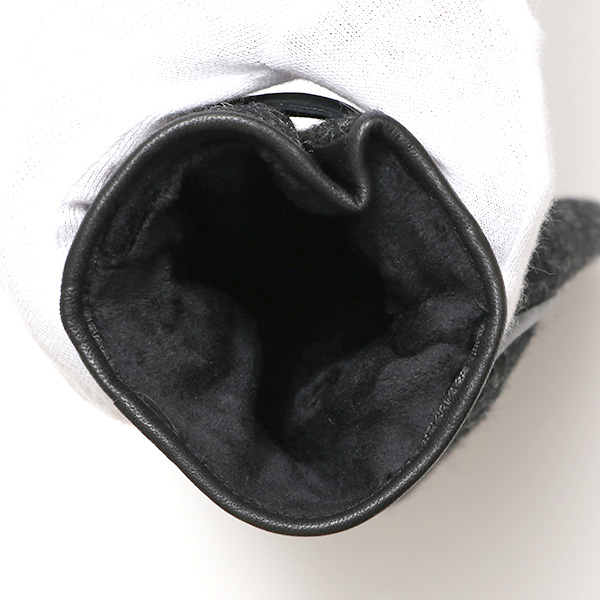  ハリスツイード 手袋 メンズ 防寒 暖かい 裏起毛 レザー 本革手袋 グレー グレイ 灰色 日本製 ブランド 通勤 ビジネス クリスマス プレゼント ギフト 化粧箱付き おしゃれ 高級 KURODA(クロダ)