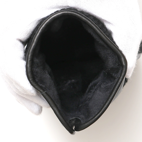  KURODA(クロダ) 革手袋 メンズ 鹿子編みニット×羊革 スマホ操作可能 本革 裏起毛 ブラック 黒 黒色 30代 40代 50代 男性 仕事 通勤 ビジネス プレゼント 化粧箱付き おしゃれ 暖かい 高級 KURODA(クロダ)