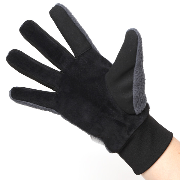  手袋 メンズ ボア 暖かい 裏起毛 防寒 日本製 ブランド グレー グレイ 灰色 タッチパネル スマホ操作可能 アメカジ アウトドア スポーツ おしゃれ 指無し グローブ KURODA(クロダ)