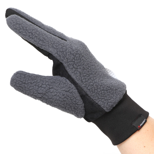  手袋 メンズ ボア 暖かい 裏起毛 防寒 日本製 ブランド グレー グレイ 灰色 タッチパネル スマホ操作可能 アメカジ アウトドア スポーツ おしゃれ 指無し グローブ KURODA(クロダ)