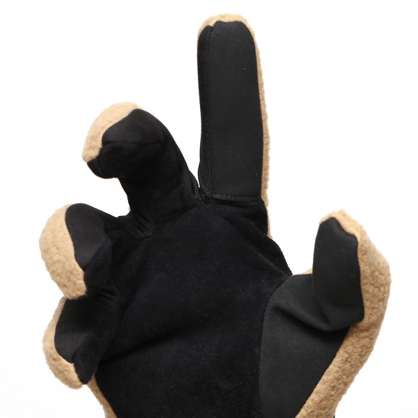  手袋 メンズ ボア 暖かい 裏起毛 防寒 日本製 ブランド ベージュ 肌色 タッチパネル スマホ操作可能 アメカジ アウトドア スポーツ おしゃれ 指無し グローブ KURODA(クロダ)