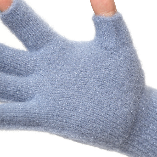  手袋 メンズ ナイロンソフトヤーン素材 防寒 暖かい 柔らかい 肌触り ブルー ネイビー 青色 タッチパネル スマホ操作可能 日本企画 ブランド 男性 付け心地 良い 滑らか 履き心地 KURODA(クロダ)