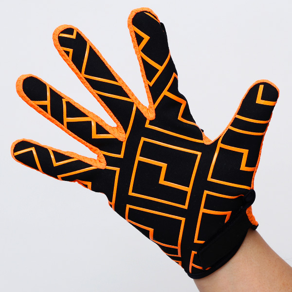 KURODA(クロダ) 手袋 自転車 メンズ スマホ操作可能 吸湿速乾 バイクグローブ オレンジ 橙色 タッチパネル スマートフォン 通気性 耐久性 洗濯 手洗い可能 男性 プレゼント ギフト スポーツ PELLEK ペレック