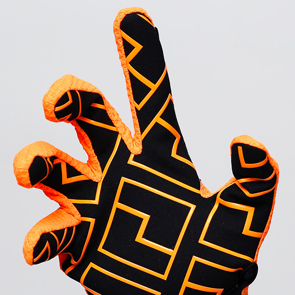 KURODA(クロダ) 手袋 自転車 メンズ スマホ操作可能 吸湿速乾 バイクグローブ オレンジ 橙色 タッチパネル スマートフォン 通気性 耐久性 洗濯 手洗い可能 男性 プレゼント ギフト スポーツ PELLEK ペレック