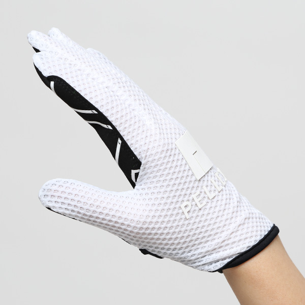  KURODA(クロダ) 手袋 自転車 レディース スマホ操作可能  吸湿速乾 バイクグローブ ホワイト 白色 タッチパネル スマートフォン 通気性 耐久性 洗濯 手洗い可能 女性 プレゼント ギフト スポーツ PELLEK ペレック