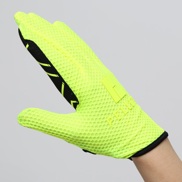 KURODA(クロダ) 手袋 自転車 レディース スマホ操作可能 吸湿速乾 バイクグローブ イエロー 黄色 タッチパネル スマートフォン 通気性 耐久性 洗濯 手洗い可能 女性 プレゼント ギフト スポーツ PELLEK ペレック