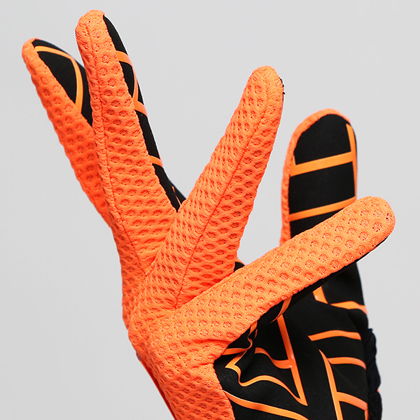 KURODA(クロダ) 手袋 自転車 レディース スマホ操作可能 吸湿速乾 バイクグローブ オレンジ 橙色 タッチパネル スマートフォン 通気性 耐久性 洗濯 手洗い可能 女性 プレゼント ギフト スポーツ PELLEK ペレック