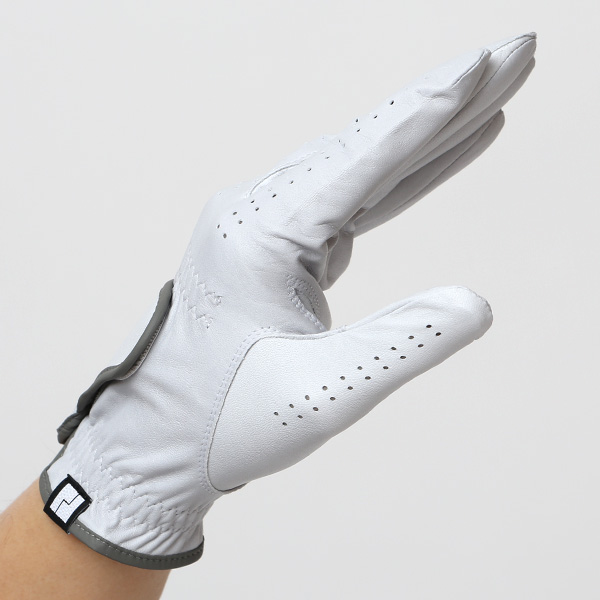 ゴルフグローブ 英国ピタード社製 羊革 メンズ 右利き用(左手用) 日本製 全天候対応 本革手袋 グレー グレイ 灰色 おしゃれ 高級 男性 プレゼント ギフト クリスマス KURODA(クロダ) ペレック(PELLEK)