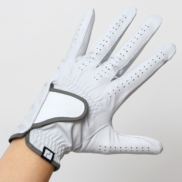 ゴルフグローブ 英国ピタード社製 羊革 メンズ 右利き用(左手用) 日本製 全天候対応 本革手袋 グレー グレイ 灰色 おしゃれ 高級 男性 プレゼント ギフト クリスマス KURODA(クロダ) ペレック(PELLEK)