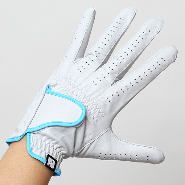  ゴルフグローブ 英国ピタード社製 羊革 メンズ 右利き用(左手用) 日本製 全天候対応 本革手袋 ブルー ネイビー 青色 おしゃれ 高級 男性 プレゼント ギフト クリスマス KURODA(クロダ) ペレック(PELLEK)