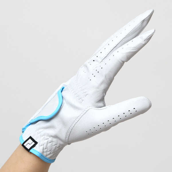  ゴルフグローブ 英国ピタード社製 羊革 レディース 右利き用(左手用) 日本製 全天候対応 本革手袋 ブルー ネイビー 青色 おしゃれ 高級 女性 プレゼント ギフト クリスマス KURODA(クロダ) ペレック(PELLEK)