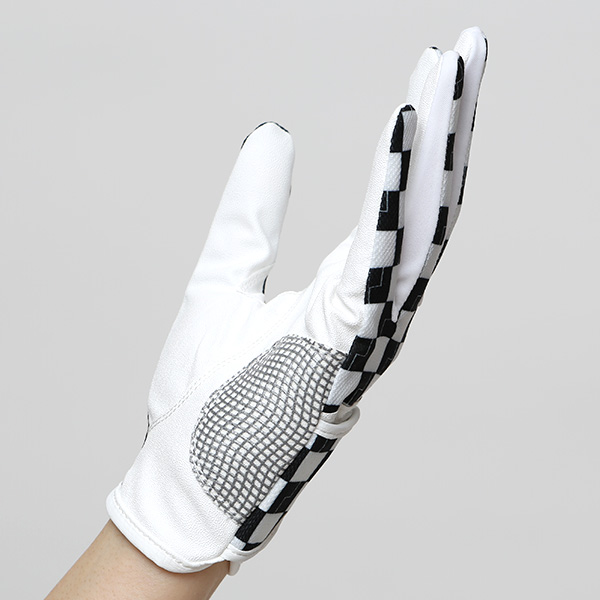  ゴルフ 手袋 レディース ブランド 両手 洗濯可 総柄 ゴルフグローブ 女性用 ストレッチ フィット感 速乾性 ブラック 黒 黒色 スポーツ オシャレ プレゼント グローブ ゴルフ ブランド サイズ 19/21 ペレック(PELLEK)