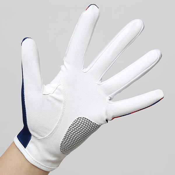  ゴルフ 手袋 レディース ブランド 両手 洗濯可 総柄 ゴルフグローブ 女性用 ストレッチ フィット感 速乾性 ブルー ネイビー 青色 スポーツ オシャレ プレゼント グローブ ゴルフ ブランド サイズ 19/21 ペレック(PELLEK)