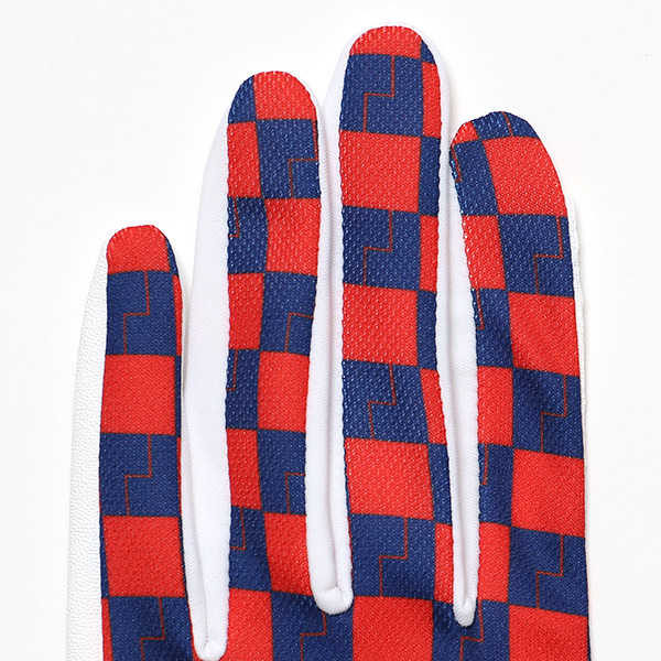  ゴルフ 手袋 レディース ブランド 両手 洗濯可 総柄 ゴルフグローブ 女性用 ストレッチ フィット感 速乾性 ブルー ネイビー 青色 スポーツ オシャレ プレゼント グローブ ゴルフ ブランド サイズ 19/21 ペレック(PELLEK)