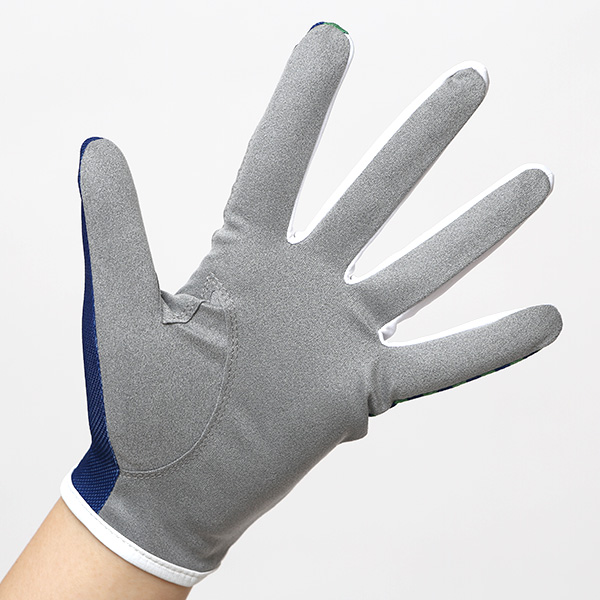  ゴルフ 手袋 レディース ブランド 両手 洗濯可 総柄 ゴルフグローブ 女性用 ストレッチ フィット感 速乾性 ブルー ネイビー 青色 スポーツ オシャレ プレゼント グローブ ゴルフ ブランド サイズ 19/21 ペレック(PELLEK)