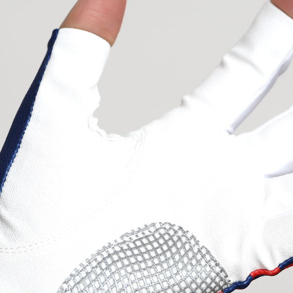  ゴルフ 手袋 レディース ブランド 両手 洗濯可 総柄 指無し フィンガーレス ゴルフグローブ ブルー ネイビー 青色 女性用 ストレッチ フィット感 速乾性 スポーツ オシャレ プレゼント 日本ブランド サイズ 19/21 ペレック(PELLEK)