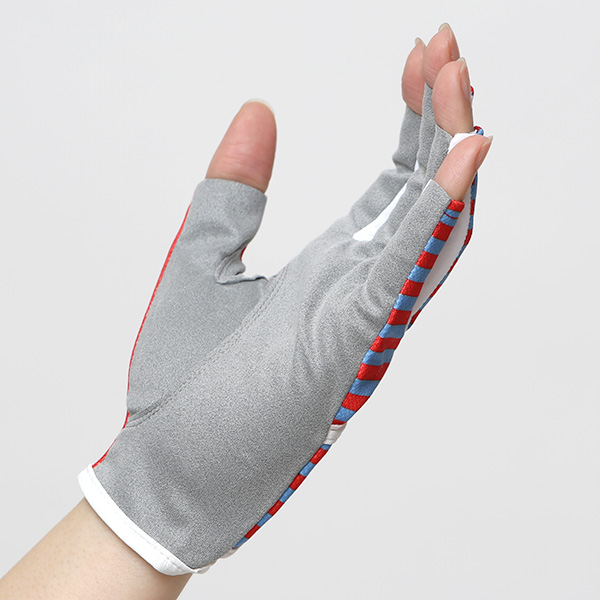  ゴルフ 手袋 レディース ブランド 両手 洗濯可 総柄 指無し フィンガーレス ゴルフグローブ レッド ワイン 赤色 女性用 ストレッチ フィット感 速乾性 スポーツ オシャレ プレゼント 日本ブランド サイズ 19/21 ペレック(PELLEK)