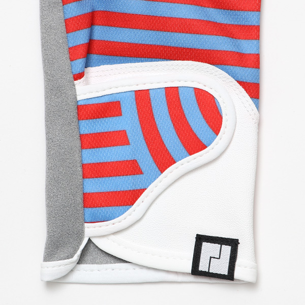  ゴルフ 手袋 レディース ブランド 両手 洗濯可 総柄 指無し フィンガーレス ゴルフグローブ レッド ワイン 赤色 女性用 ストレッチ フィット感 速乾性 スポーツ オシャレ プレゼント 日本ブランド サイズ 19/21 ペレック(PELLEK)