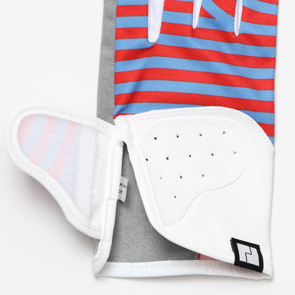  ゴルフ 手袋 レディース ブランド 両手 洗濯可 総柄 指無し フィンガーレス ゴルフグローブ レッド ワイン 赤色 女性用 ストレッチ フィット感 速乾性 スポーツ オシャレ プレゼント 日本ブランド サイズ 19/21 ペレック(PELLEK)