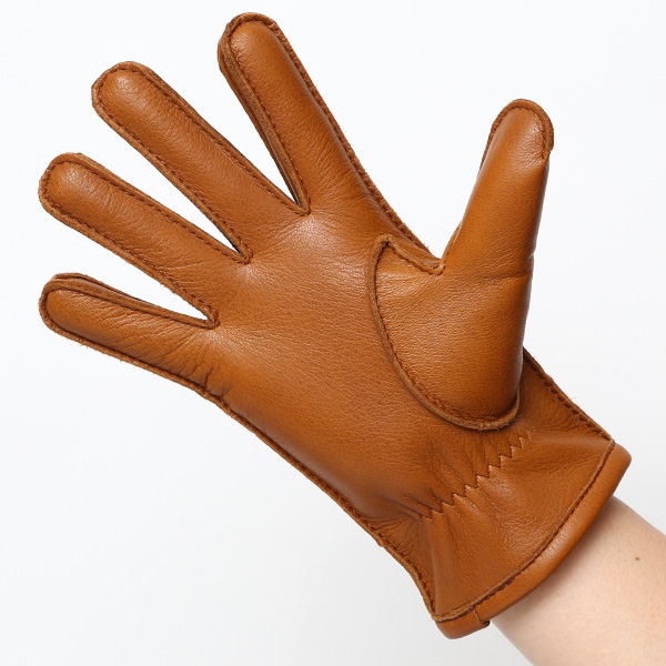  KURODA(クロダ) 鹿革 日本製 メンズ 革手袋 カシミヤ100％裏地 防寒 キャメル ブラウン 茶 茶色 30代 40代 50代 60代 男性 プレゼント 暖かい 高級 ブランド ギフト 化粧箱付き