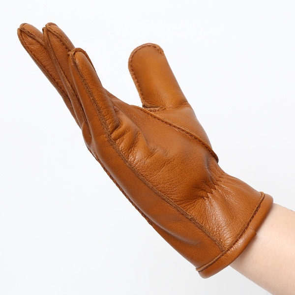  KURODA(クロダ) 鹿革 日本製 メンズ 革手袋 カシミヤ100％裏地 防寒 キャメル ブラウン 茶 茶色 30代 40代 50代 60代 男性 プレゼント 暖かい 高級 ブランド ギフト 化粧箱付き