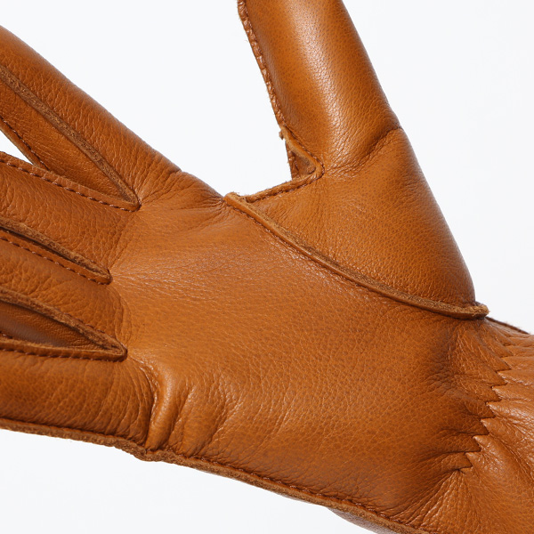  KURODA(クロダ) 鹿革 日本製 メンズ 革手袋 カシミヤ100％裏地 防寒 キャメル ブラウン 茶 茶色 30代 40代 50代 60代 男性 プレゼント 暖かい 高級 ブランド ギフト 化粧箱付き