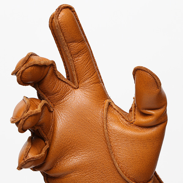  KURODA(クロダ) 鹿革 日本製 メンズ 革手袋 カシミヤ100％裏地 防寒 キャメル ブラウン 茶 茶色 30代 40代 50代 60代 男性 プレゼント 暖かい 高級 ブランド ギフト 化粧箱付き