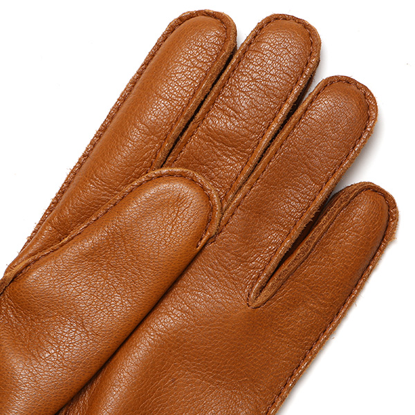  KURODA(クロダ) 鹿革 日本製 メンズ 革手袋 カシミヤ100％裏地 防寒 キャメル ブラウン 茶 茶色 30代 40代 50代 60代 男性 プレゼント 暖かい 高級 ブランド ギフト 化粧箱付き
