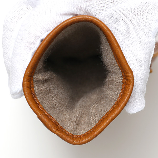  KURODA(クロダ) 鹿革 日本製 メンズ 革手袋 カシミヤ100％裏地 防寒 キャメル ブラウン 茶 茶色 30代 40代 50代 60代 男性 プレゼント 暖かい 高級 ブランド ギフト 化粧箱付き