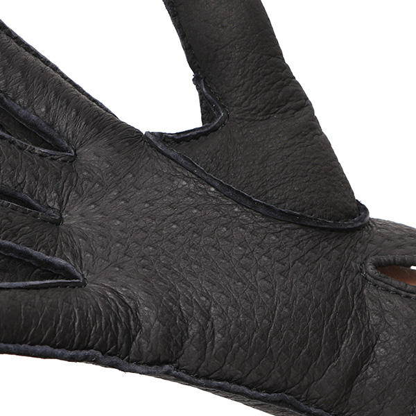 KURODA(クロダ) ペッカリー革 日本製 メンズ 革手袋 カシミヤ100%裏地 防寒 ブラック 黒 黒色 30代 40代 50代 60代 男性 プレゼント 暖かい 高級 ブランド ギフト 化粧箱付き