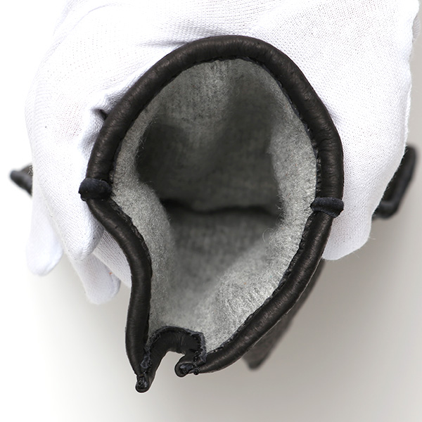 KURODA(クロダ) ペッカリー革 日本製 メンズ 革手袋 カシミヤ100%裏地 防寒 ブラック 黒 黒色 30代 40代 50代 60代 男性 プレゼント 暖かい 高級 ブランド ギフト 化粧箱付き